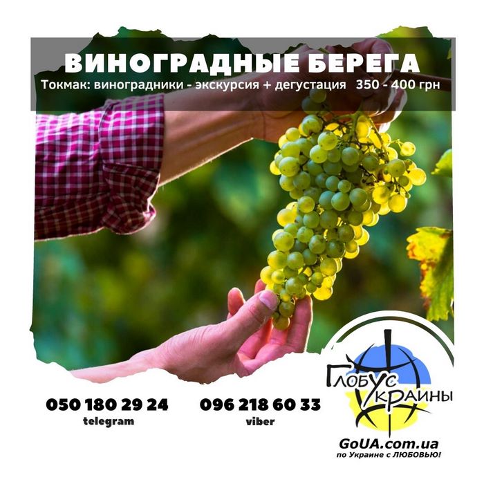 токмак виноград дегустация винодельня экскурсия из запорожья глобус украины